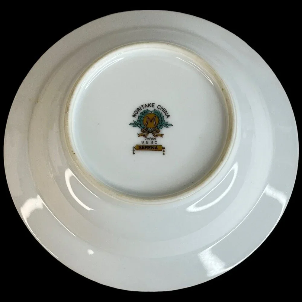 4 Noritake China Serena Rim Fruit Bowl Dessert Sauce Floral 5.75” Made Japan VTG